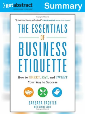 cover image of The Essentials of Business Etiquette (Summary)